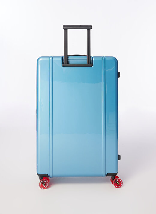 Floyd Mavi Unisex Fermuarlı 50 cm x 78 cm x 29 cm Çekçekli Sert Valiz 3