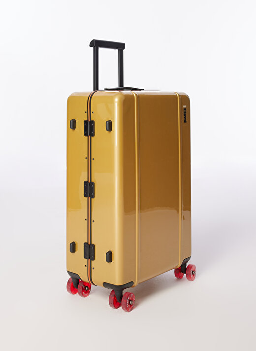 Floyd Altın Unisex Fermuarlı 45 cm x 70 cm x 25 cm Çekçekli Sert Valiz 2