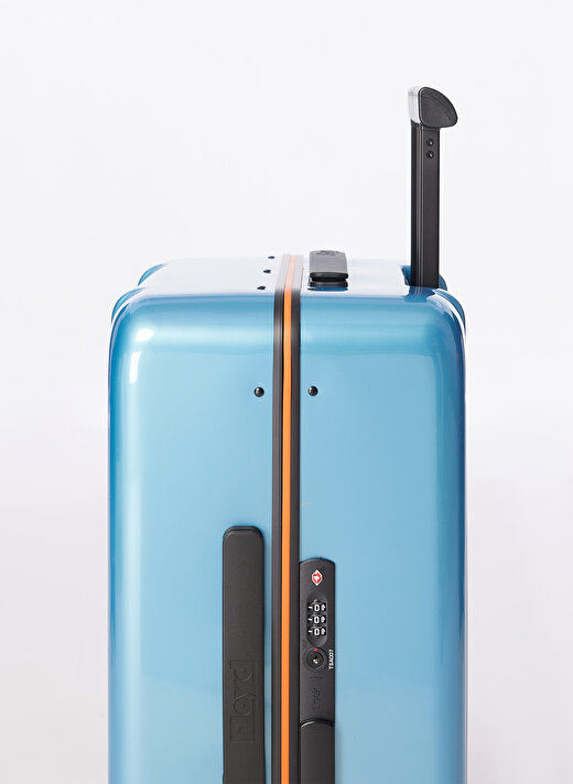 Floyd Mavi Unisex Fermuarlı 39 cm x 55 cm x 23 cm Çekçekli Sert Valiz 4