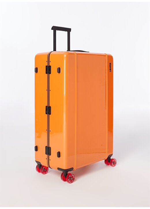 Floyd Turuncu Unisex 50,5X78x29 Cm Çekçekli Sert Valiz Trunk - Hot Orange 2