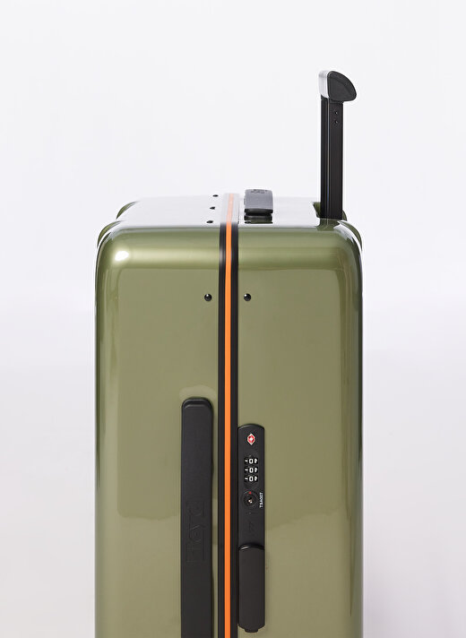 Floyd Yeşil Unisex Fermuarlı 39 cm x 55 cm x 23 cm Çekçekli Sert Valiz 4