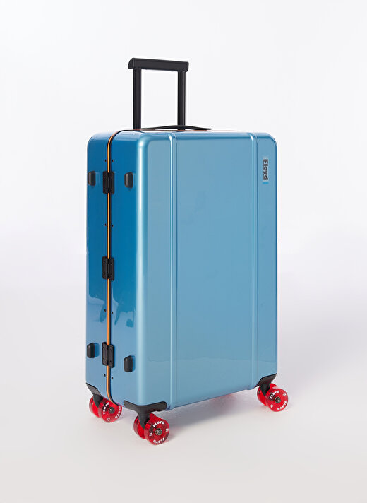 Floyd Mavi Unisex Fermuarlı 45 cm x 70 cm x 25 cm Çekçekli Sert Valiz 2