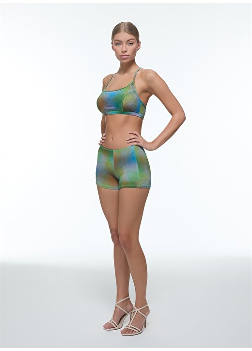 Bellisa Mavi - Yeşil Kadın Bikini Takım 241035 1