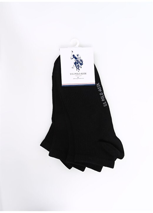 U.S. Polo Assn. Siyah Erkek Çorap 2'LI PAKET 1