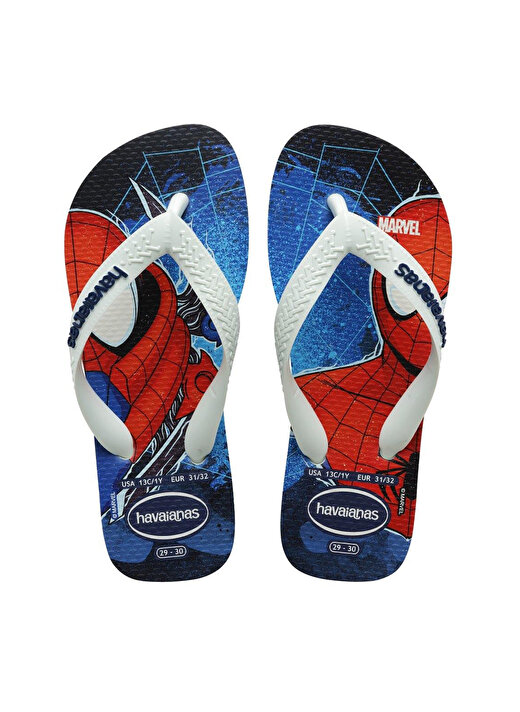 Havaianas Mavi - Kırmızı - Beyaz Erkek Çocuk Plaj Terliği KIDS TOP MARVEL II 1