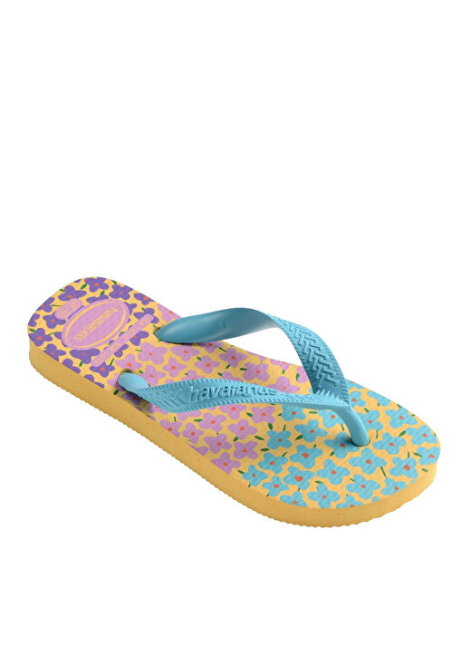 Havaianas Mavi - Çok Renkli Kız Çocuk Plaj Terliği KIDS FLORES 2