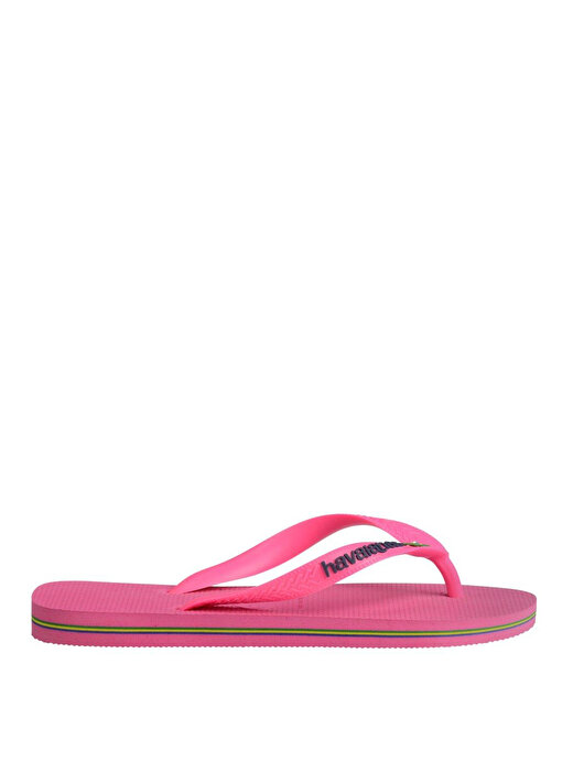 Havaianas Pembe Kadın Plaj Terliği BRASIL LOGO NEON 3