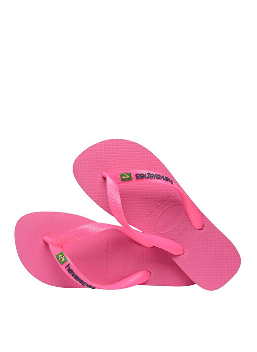 Havaianas Pembe Kadın Plaj Terliği BRASIL LOGO NEON 4