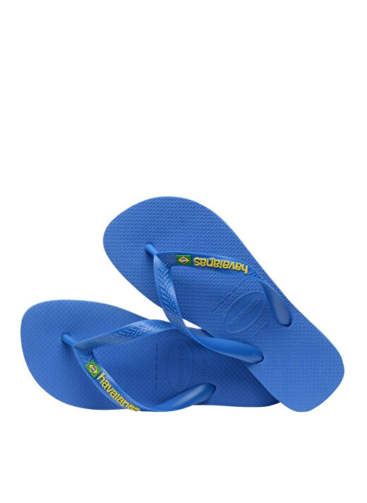 Havaianas Mavi Erkek Çocuk Plaj Terliği BRASIL LOGO NEON 4