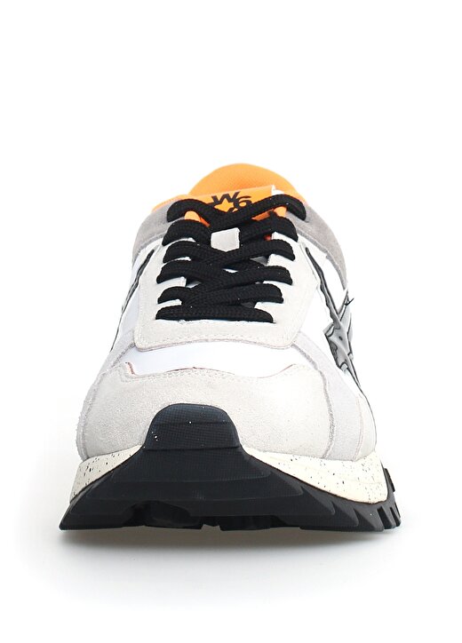 W6YZ Beyaz - Gri - Siyah Erkek Süet + Tekstil Sneaker K3-M. 4