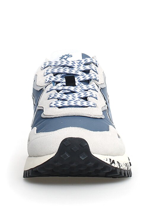 Beyaz - Mavi Erkek Sneaker 4