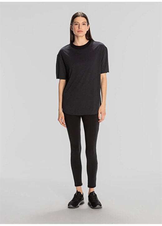 Kappa Siyah Kadın Yuvarlak Yaka Normal Kalıp T-Shirt 321Z1CW005 ELSIE TSHIRT 1
