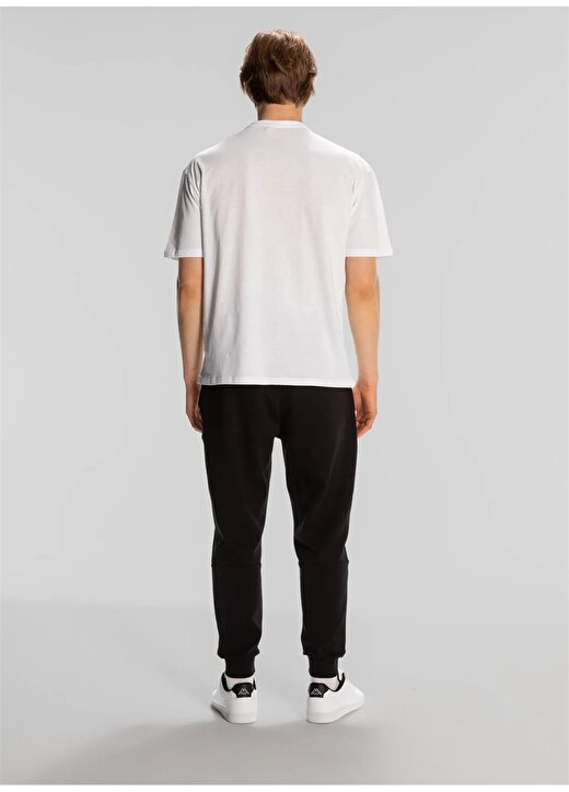 Kappa Beyaz Erkek Yuvarlak Yaka Normal Kalıp T-Shirt 341R3HW001 AUTHENTIC ALVIN 4