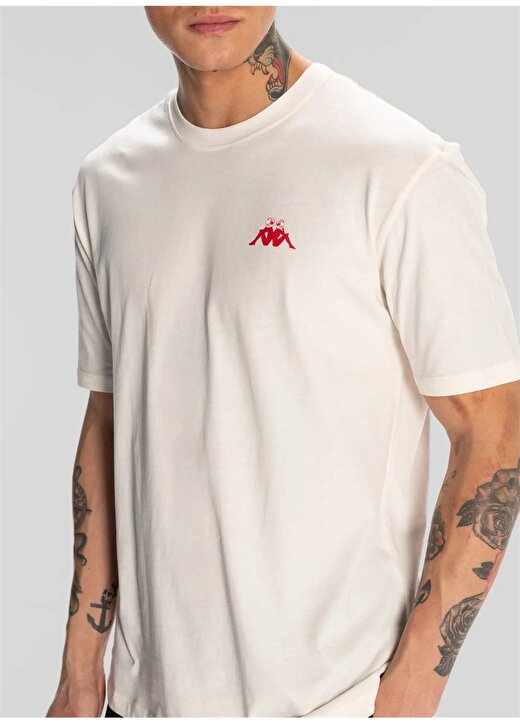 Kappa Beyaz Erkek T-Shirt 371S8FW001 AUTHENTIC SPACE JUMP T-S 3