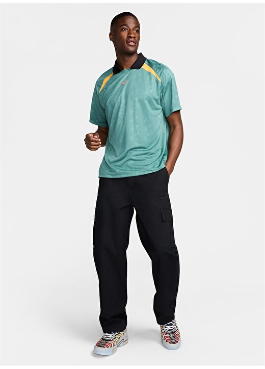 Nike Yeşil Erkek Yuvarlak Yaka Normal Kalıp Desenli T-Shirt FN2418-361 M NK DF COF JSY SS 1