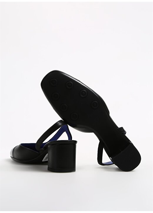 Divarese Siyah Kadın Deri Topuklu Ayakkabı DVSVN1-4SS 4