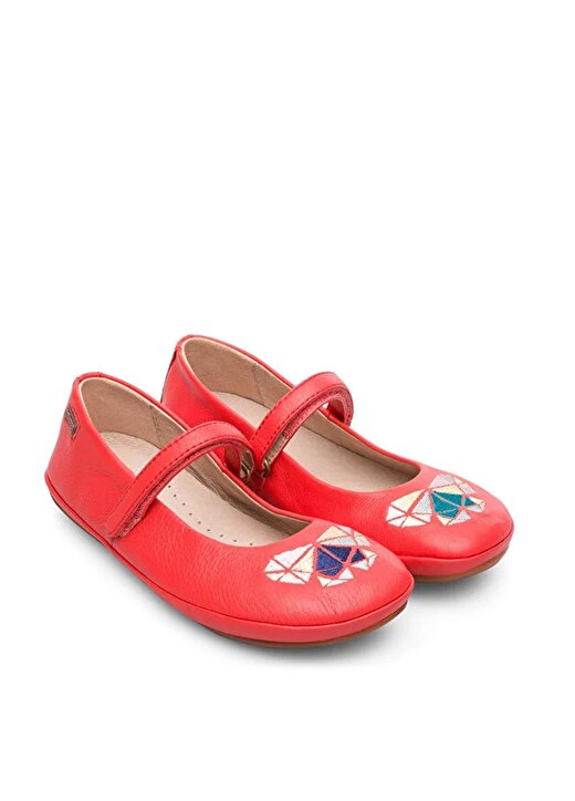 Camper Deri Kırmızı Kız Çocuk Günlük Ayakkabı TWS Kids 2