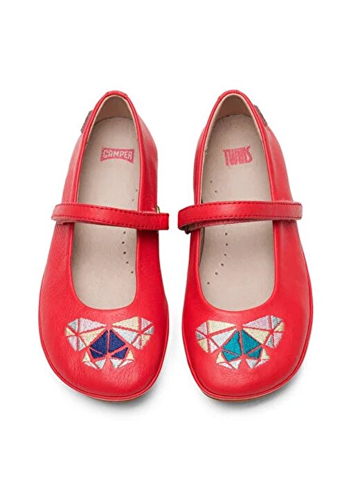 Camper Deri Kırmızı Kız Çocuk Günlük Ayakkabı TWS Kids 3