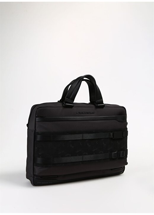 Piquadro Deri + Tekstil Siyah Erkek Laptop Çantası CA6025FX 2