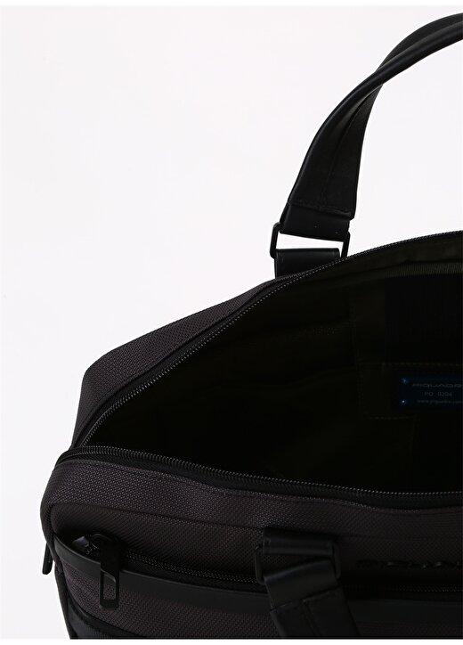 Piquadro Deri + Tekstil Siyah Erkek Laptop Çantası CA6025FX 4