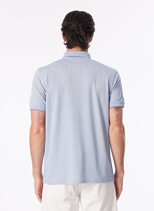 People By Fabrika Açık Mavi Erkek Basic Polo T-Shirt SPBF4SM-TST5082   3