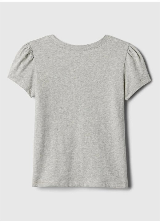 Gap Baskılı Gri Kadın T-Shirt 854865008-A 2