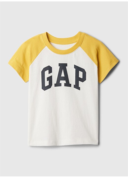 Gap Baskılı Kırık Beyaz Erkek T-Shirt 886987003 1
