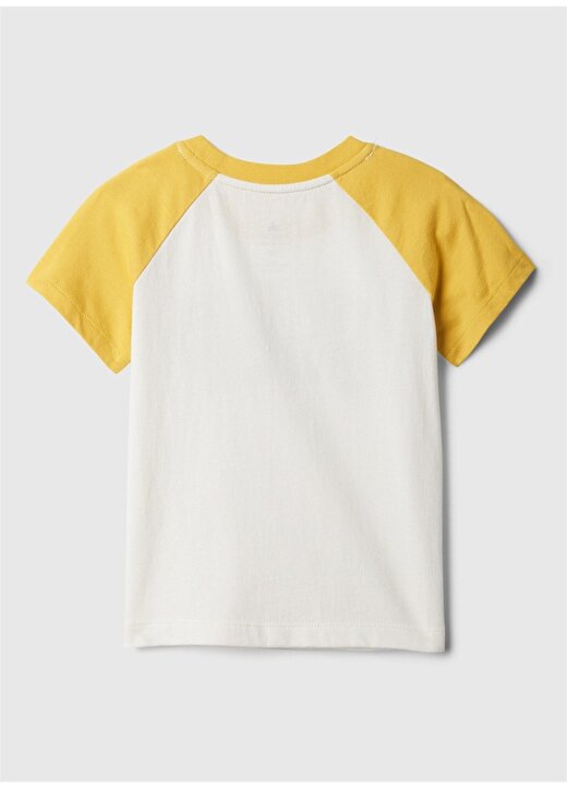 Gap Baskılı Kırık Beyaz Erkek T-Shirt 886987003 2