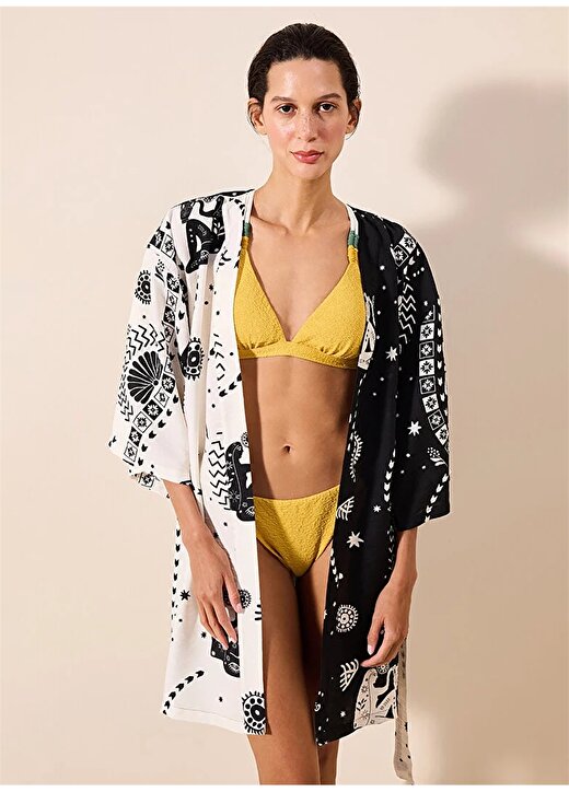 Penti Düz Çok Renkli Kadın Kimono PL7YXAGZ24IY 1