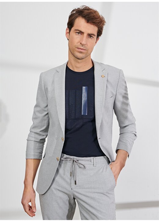 Altınyıldız Classics Normal Bel Slim Fit Gri Erkek Takım Elbise 4A3023200011 1
