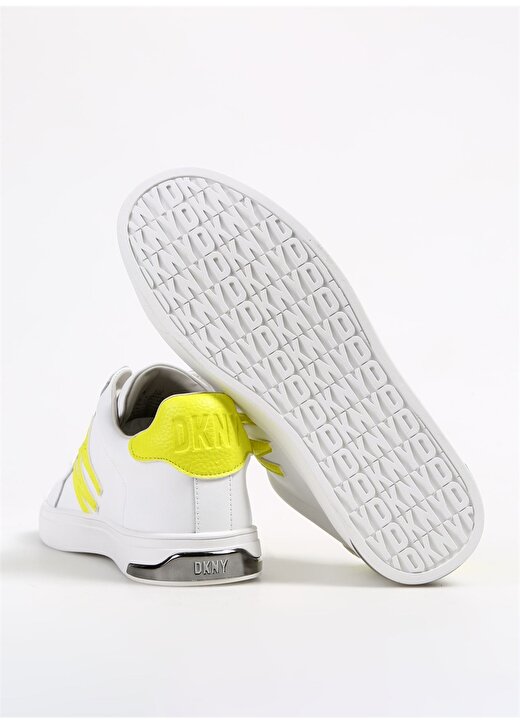 Dkny Beyaz - Sarı Kadın Sneaker ABENI - LACE UP 4