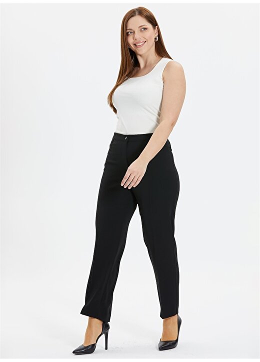 Selen Normal Bel Normal Siyah Kadın Pantolon 24YSL5163-BB 2