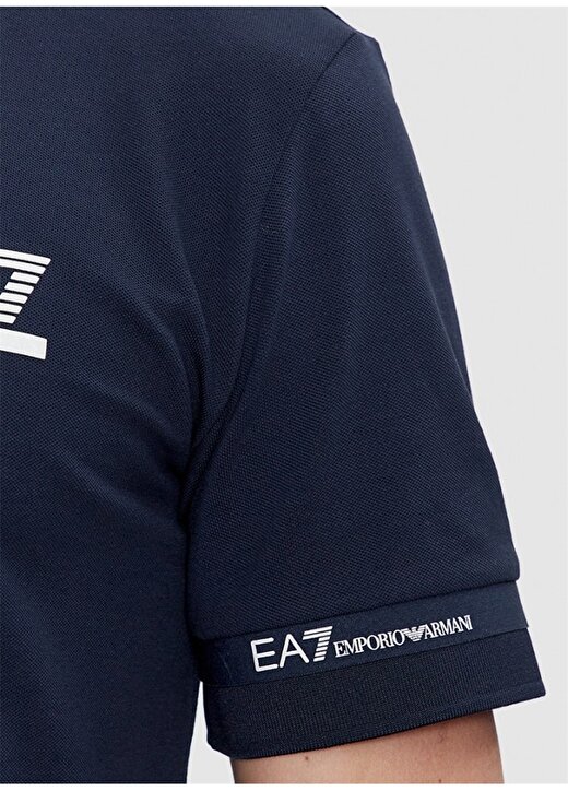 EA7 Lacivert Erkek Polo T-Shirt 3DPF19PJ04Z 4