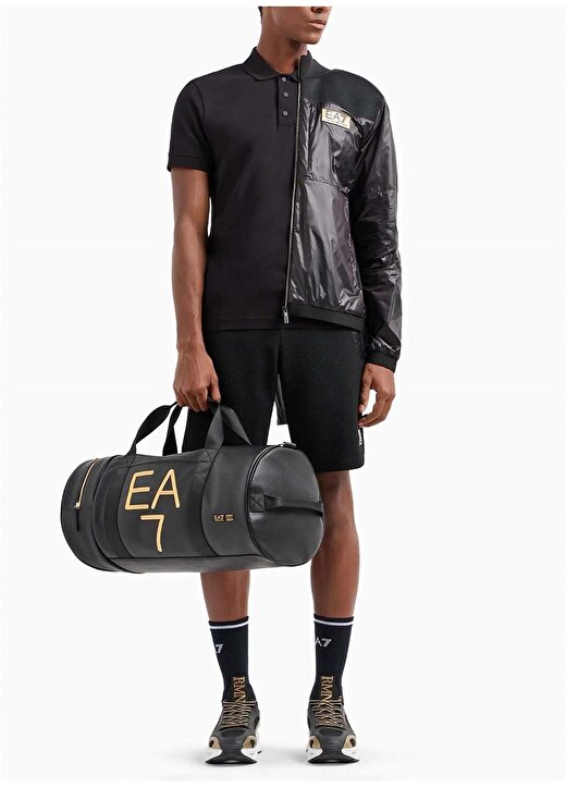 EA7 Siyah Erkek Polo T-Shirt 3DPF02PJ5AZ 2