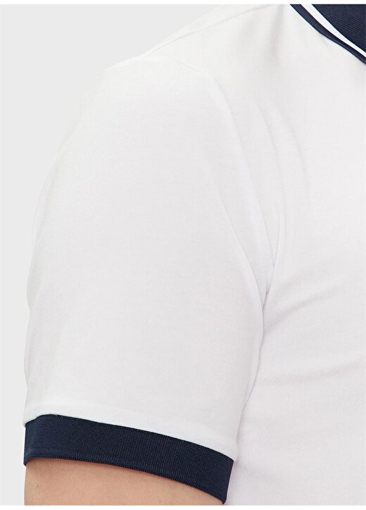 EA7 Beyaz Erkek Polo T-Shirt 3DPF17PJ03Z 4