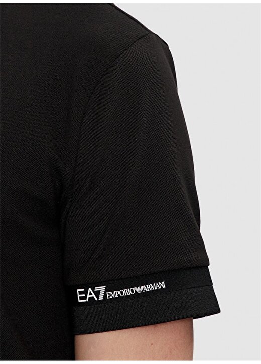 EA7 Siyah Erkek Polo T-Shirt 3DPF19PJ04Z 4