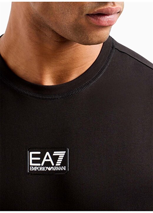 EA7 Bisiklet Yaka Siyah Erkek T-Shirt 3DPT05PJ02Z 2
