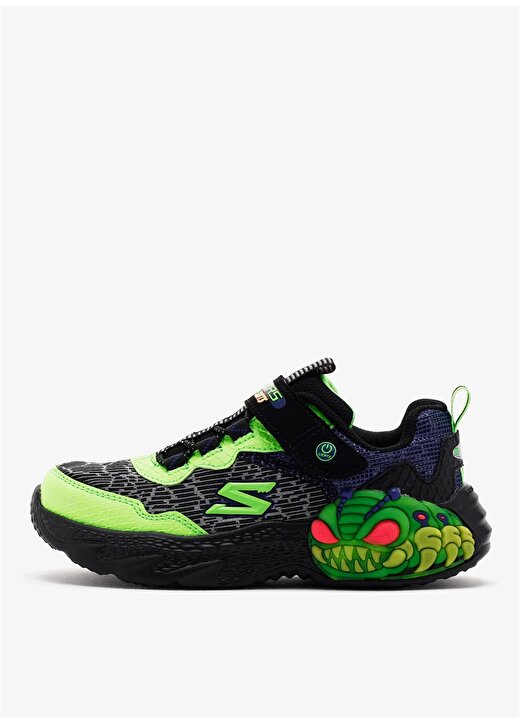 Skechers Yeşil - Siyah Erkek Yürüyüş Ayakkabısı 400617L BKLM-CREATURE - LİGHTS 1