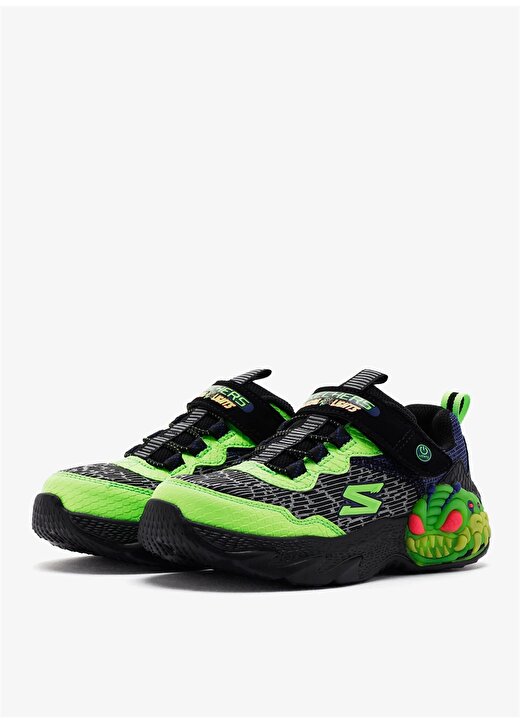 Skechers Yeşil - Siyah Erkek Yürüyüş Ayakkabısı 400617L BKLM-CREATURE - LİGHTS 3