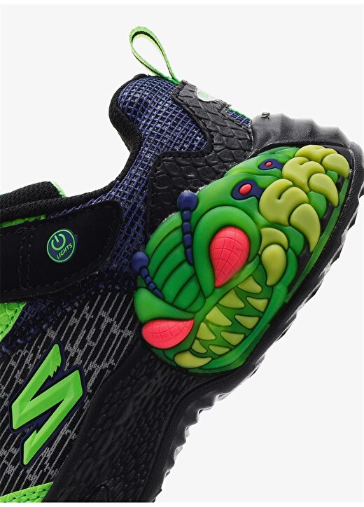 Skechers Yeşil - Siyah Erkek Yürüyüş Ayakkabısı 400617L BKLM-CREATURE - LİGHTS 4
