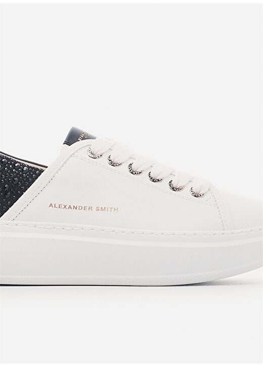 Alexander Smith Beyaz - Siyah Kadın Deri Sneaker ASAZWYW0506WBK 3