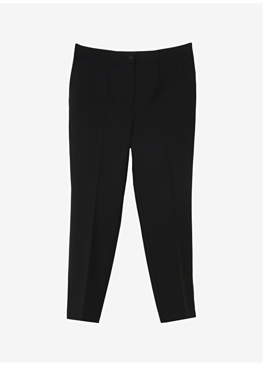 Faik Sönmez Normal Bel Slim Fit Siyah Kadın Pantolon B00088 1