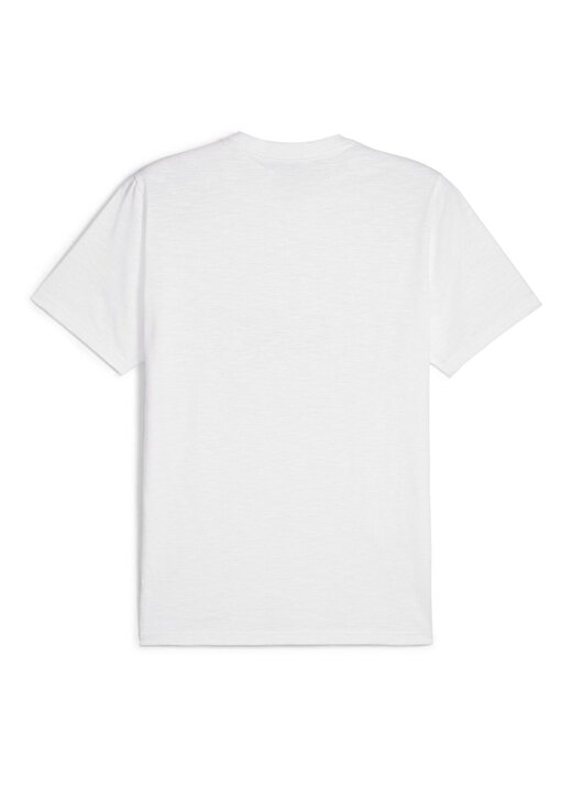 Puma Beyaz Erkek Yuvarlak Yaka Normal Kalıp T-Shirt 52510802 MEN S GRAPHIC RUN EMBLEM T 2