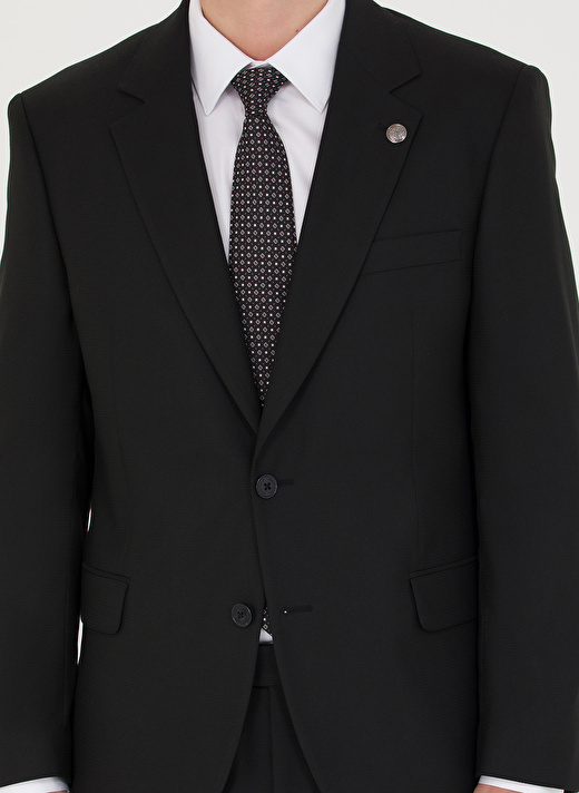 Pierre Cardin Normal Bel Slim Fit Siyah Erkek Takım Elbise T19153/ST 2