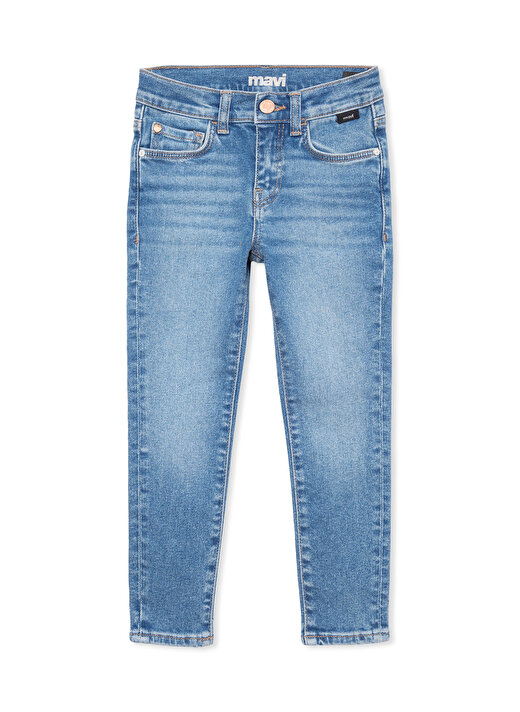 Mavi Orta Bel İndigo Kadın Denim Pantolon M7010133-83814 4