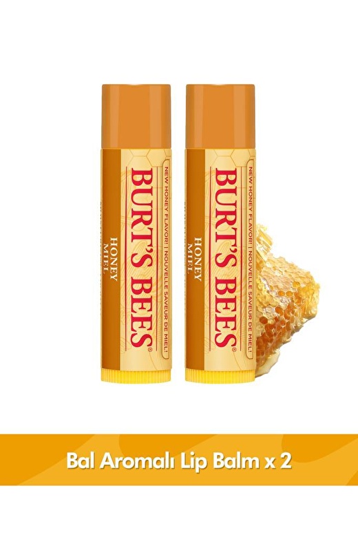 Burts Bees  Bal Aromalı Dudak Bakım Kremi Blister Ambalaj - Honey Lip Balm Blister 4,25 gr x 2 Adet 1