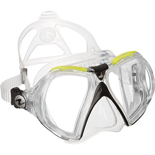 Aqua Lung Infinity Şeffaf Silikon - Lime Dalış Maskesi 2