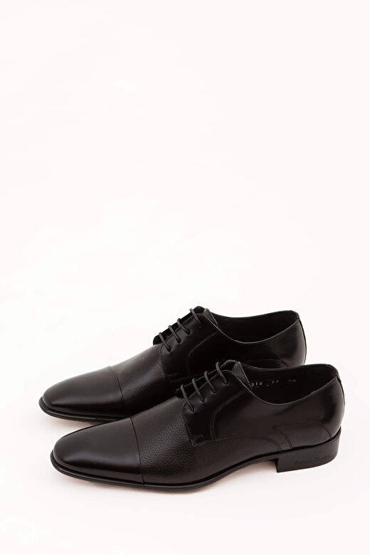 Tamer Tanca Erkek Hakiki Deri Siyah Klasik Ayakkabı 3