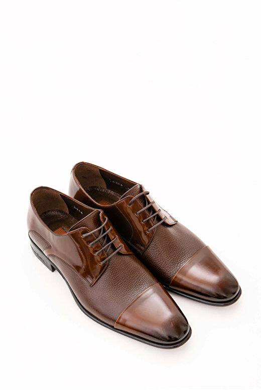 Tamer Tanca Erkek Hakiki Deri Kahverengi Klasik Ayakkabı 4