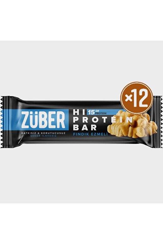 Fındık Ezmeli Yüksek Protein Bar 12 X 45 gr 2